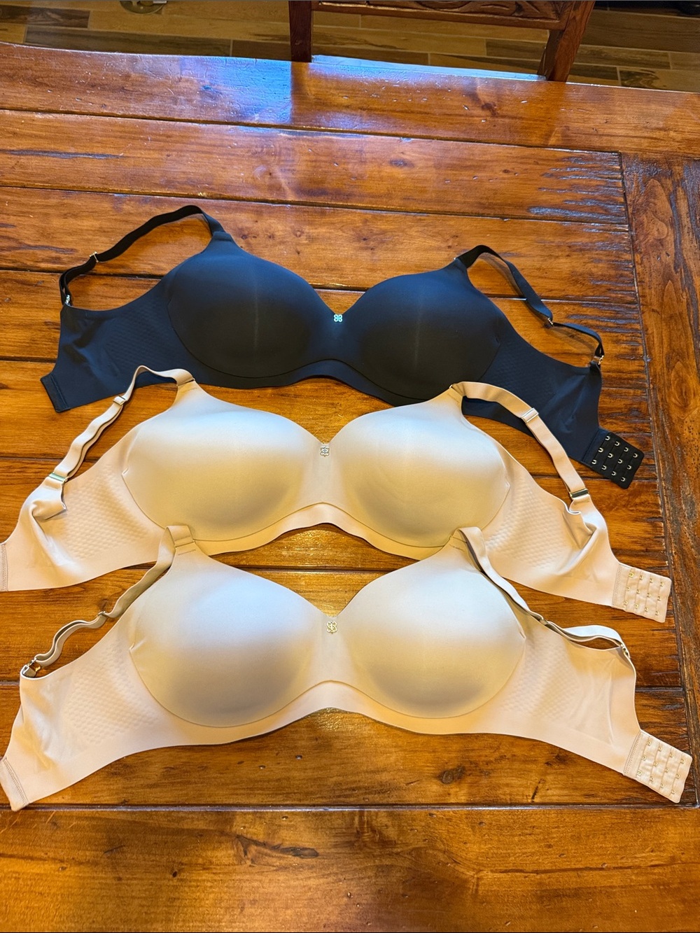 Honeylove Seamless Molding Bras in Black, Beige & Nude